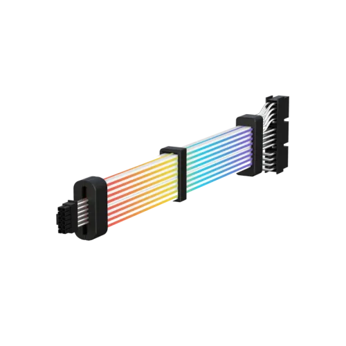 Cable extension alim GAMEMAX 12VHPWR-3x8 GPU Cable-BK noir ARGB