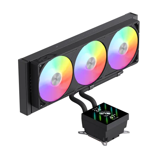 Ventirad Watercooling GAMEMAX GLACIER 360 LCD BK Noir ARGB 1700/1851/AM4/AM5