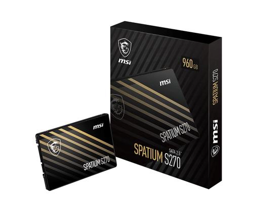 HDD SSD MSI Spatium S270 SATA 2.5 960GB 500 Mo/s, 6 Gbit/s