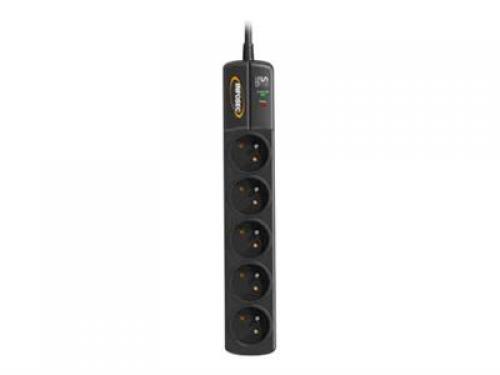 INFOSEC S5 Black Line II - Multiprise parafoudre 5 prises - parasurtenseur 2500