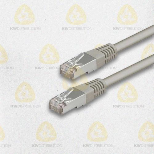 Câble KOSMOS RJ45 CAT6 FTP 26AWG PVC 2M Gris (Blindé)
