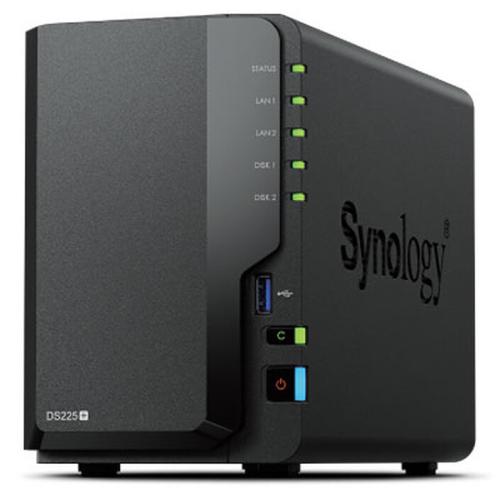 Synology DiskStation DS225+ 2 Bay NAS J4125, 2 Go, DDR4 noir