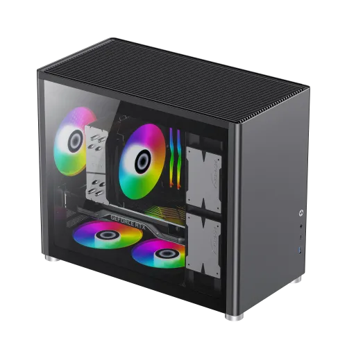 [1125-2001R0067] Boitier Gamer Mini Tour GAMEMAX Spark BK MATX USB-C Noir