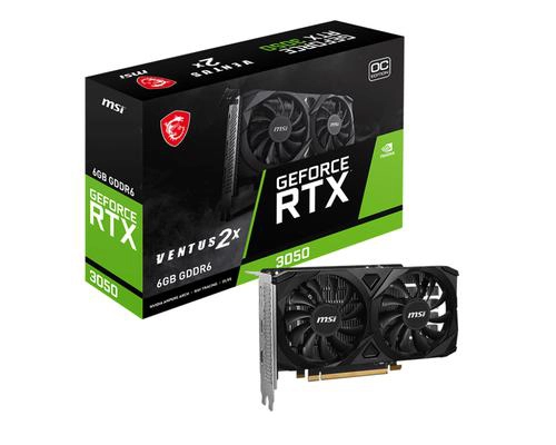 [MSIVENTUSGEFORCERTX3] CG MSI VENTUS RTX 3050 2X E 6G OC GDDR6, 96 bit