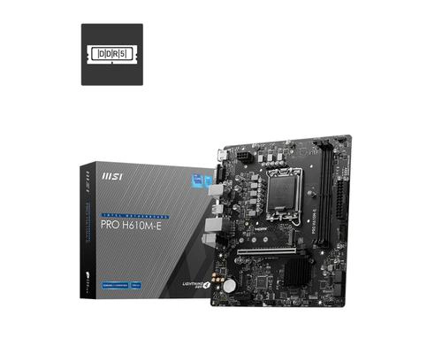 [CMMSIPROH610MELGA170] CM MSI PRO H610M-E DDR5 LGA 1700 VGA HDMI