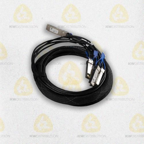 [MIKXQBC0003XS] Mikrotik XQ+BC0003-XS+, 3 m, QSFP28, 4x SFP28, Mâle, Noir, Chrome, 100 Gbit/s